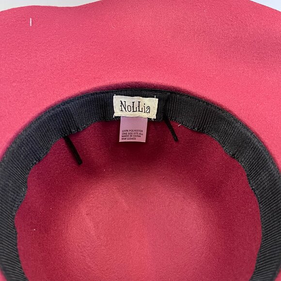 Hat Floppy Dressy W/ Bow Knot- Cabernet/ Burgundy/ Maroon - NWT - Picture 10 of 11